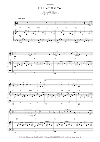 Till There Was You (arr. Kaiserin Rebecca)