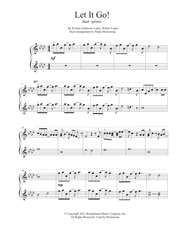 Let It Go (arr. Paula Manwaring)