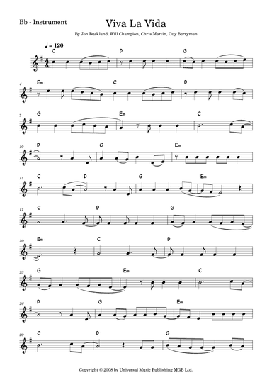 Viva La Vida (arr. Fabio Eduardo de Oliveira)