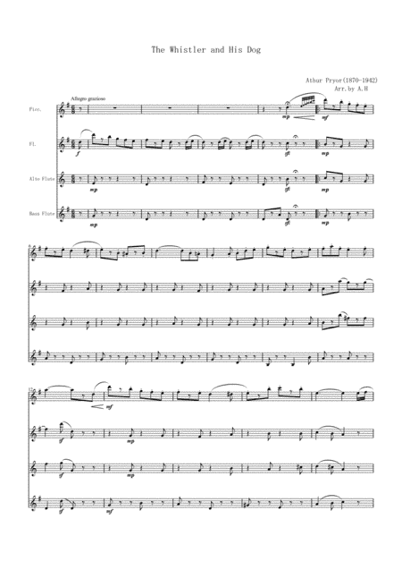 The whistler and His dog (arr. Akemi Hirano)