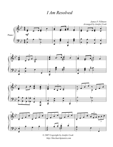 I Am Resolved (arr. Jenifer L Cook)