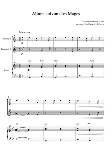 Allons suivons les Mages (arr. Kaiserin Rebecca)