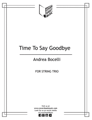 Time To Say Goodbye (arr. Jose Quintana)