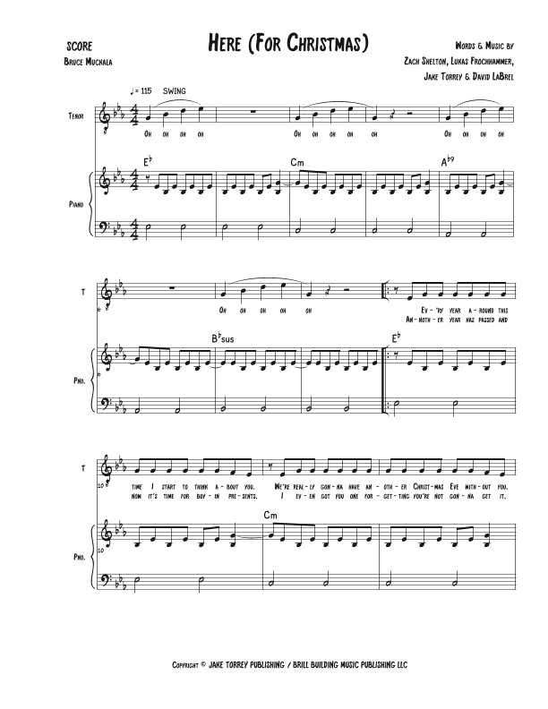 Here For Christmas (arr. Bruce Muckala)