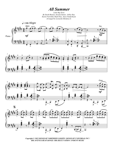 All Summer (arr. Leonardo Mendoza S.)