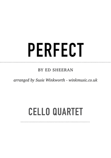 Perfect (arr. Susie Winkworth winkmusic.co.uk)