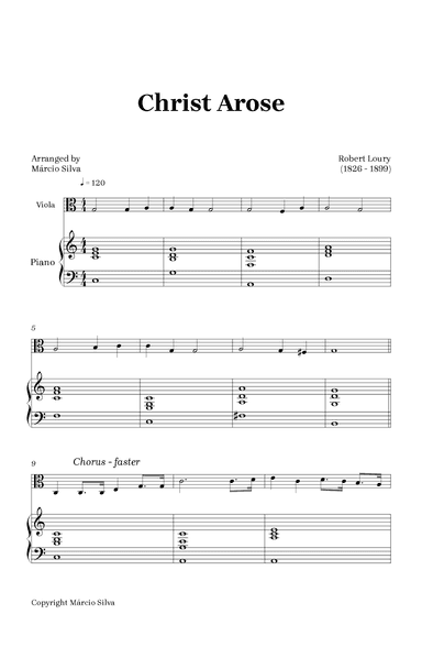 Christ Arose (arr. Márcio Silva)