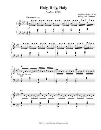 Holy, Holy, Holy (Psalter #266) (arr. Lisa Hoekstra)