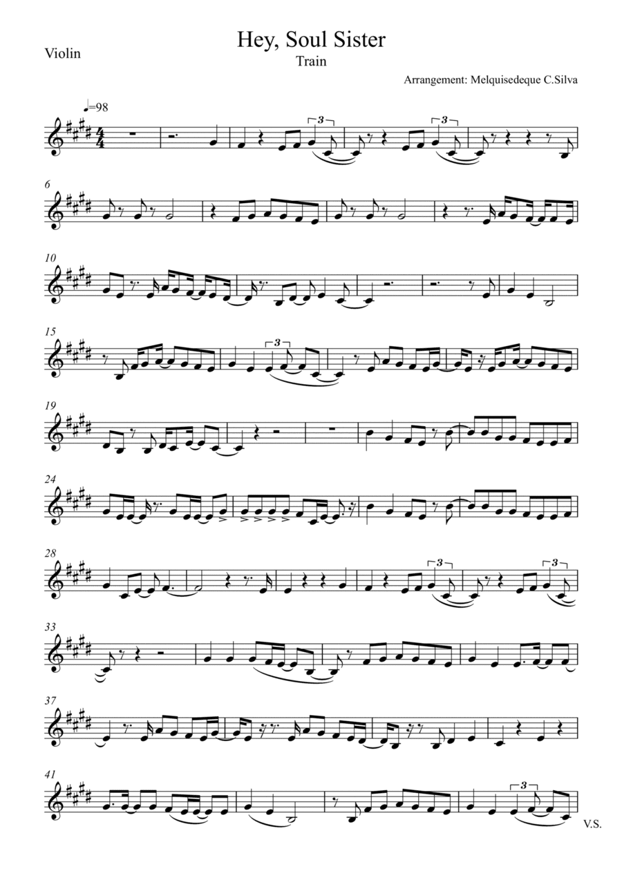 Hey, Soul Sister (arr. Melquisedeque C.Silva)