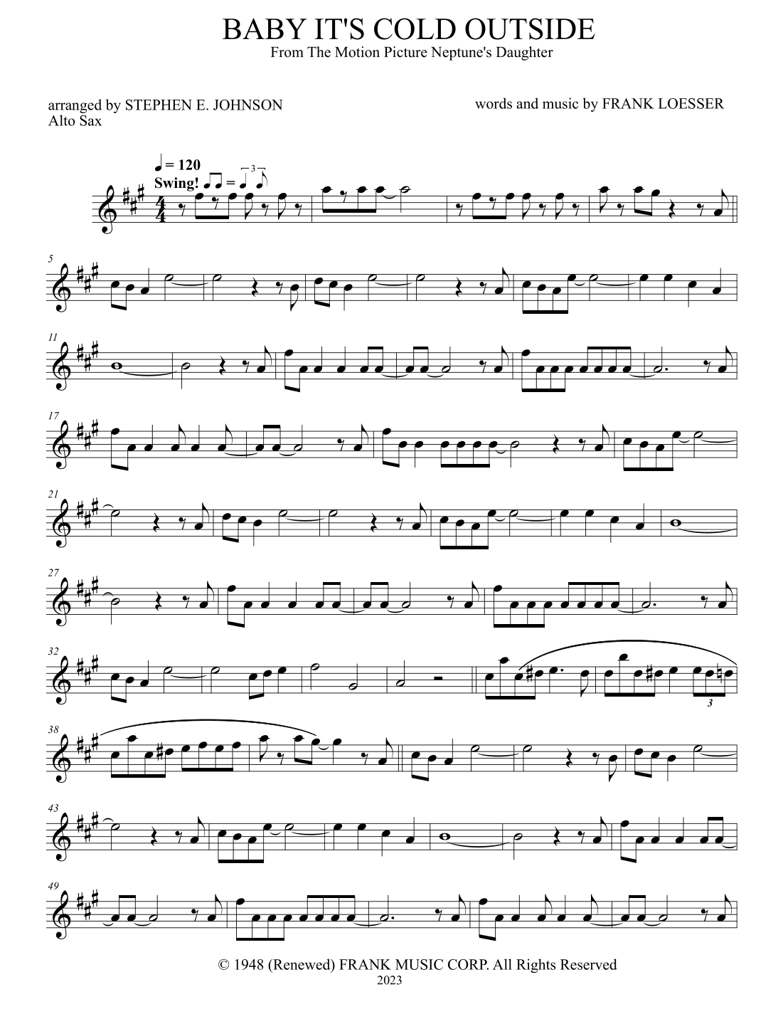 Baby, It's Cold Outside (arr. Stephen Johnson)