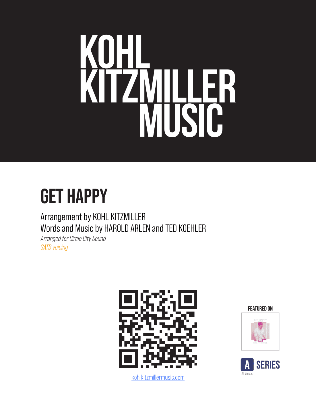 Get Happy (arr. Kohl Kitzmiller)