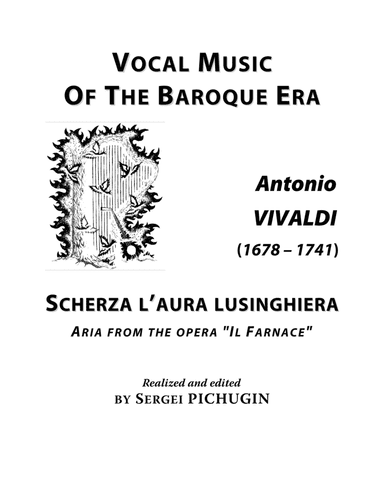 VIVALDI Antonio: Scherza l'aura lusinghiera, aria from the opera "Il Farnace", arranged for Voice an (arr. Sergei PICHUGIN)