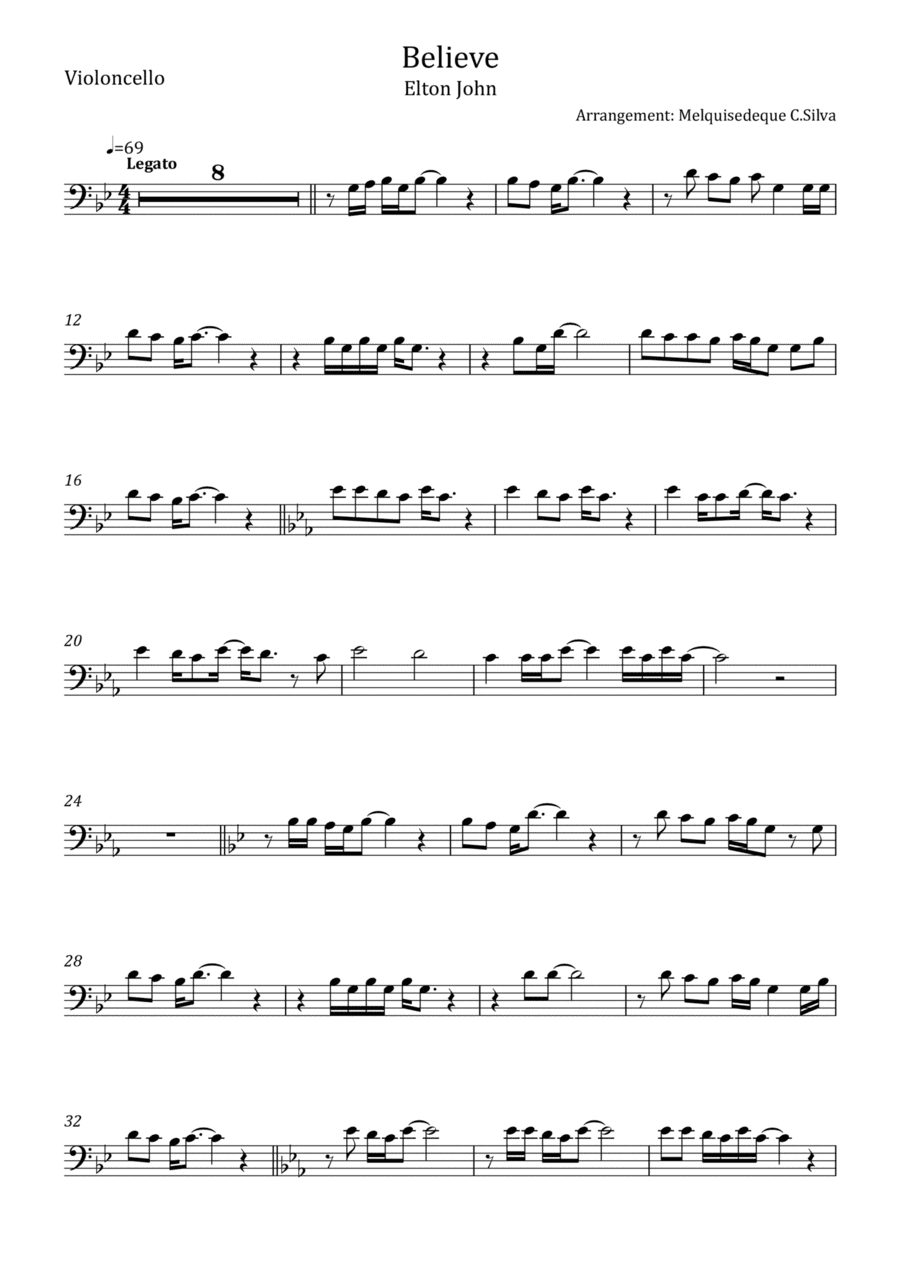 Believe (arr. Melquisedeque C.Silva)