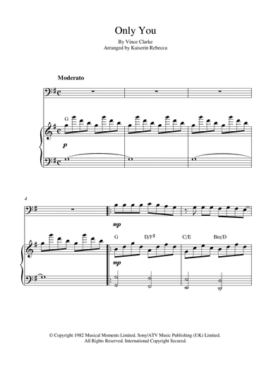 Only You (arr. Kaiserin Rebecca)