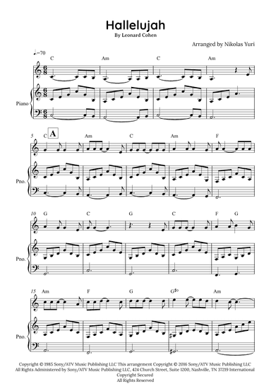 Hallelujah (arr. Nikolas Yuri)