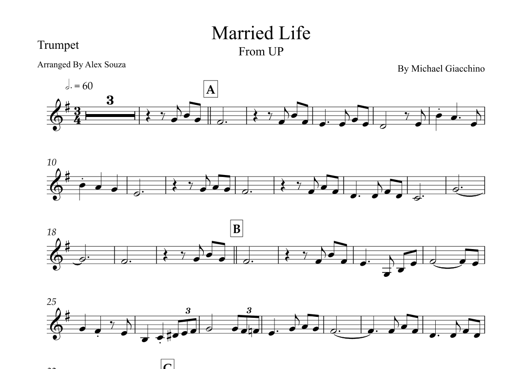 Married Life (arr. Alex Souza)