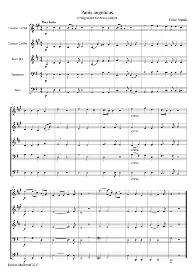 Panis Angelicus (arr. Edition Maulwurf)