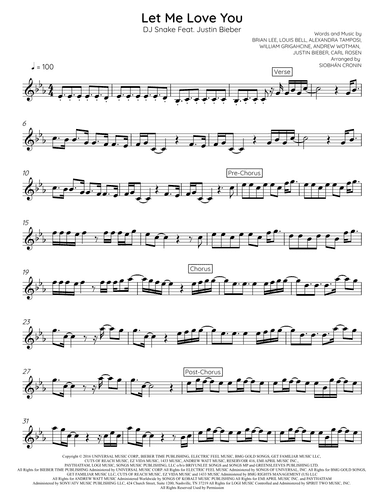 Let Me Love You (arr. Siobhán Cronin)