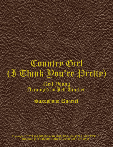 Country Girl I Think You're Pretty (arr. Jeff Tincher)
