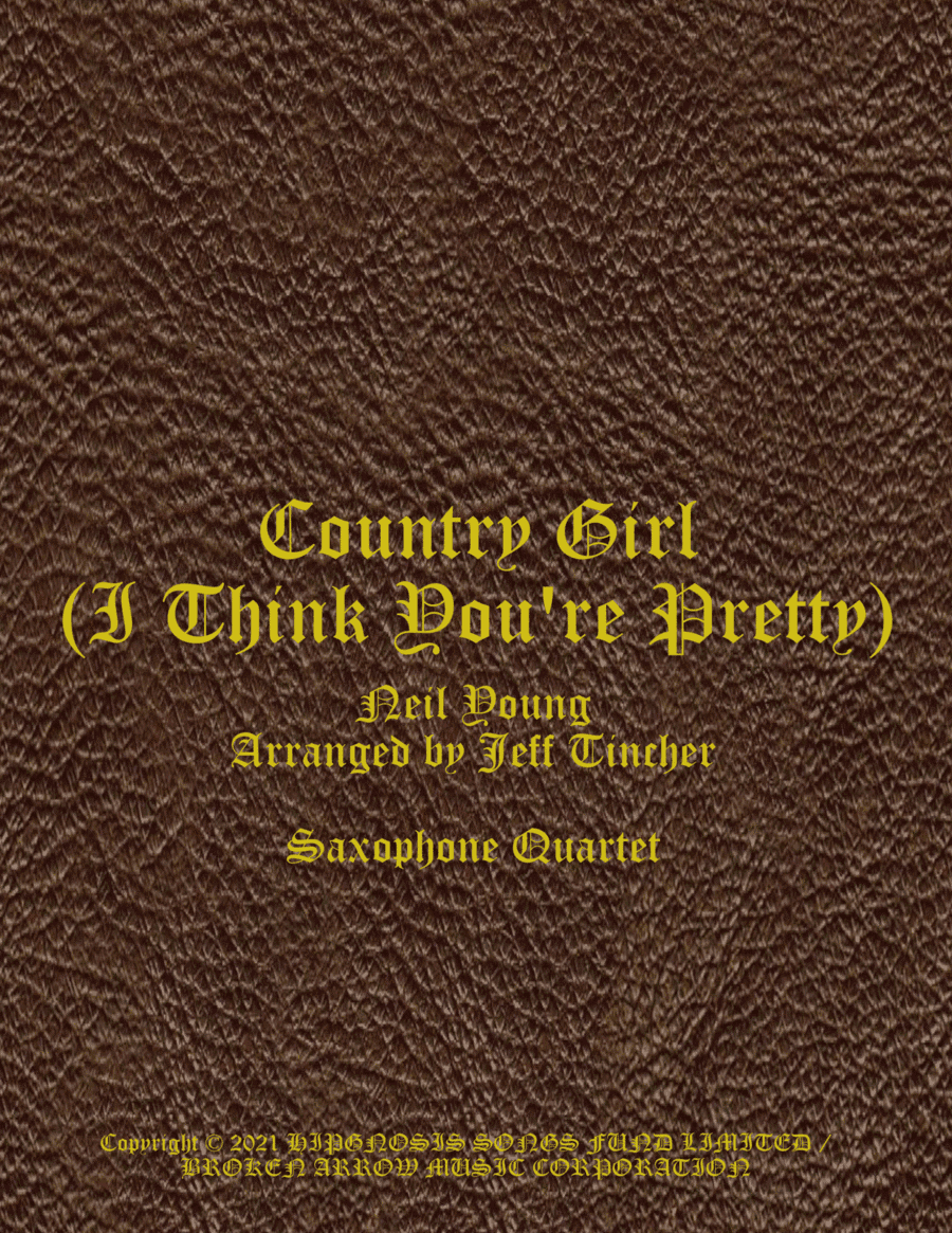 Country Girl I Think You're Pretty (arr. Jeff Tincher)