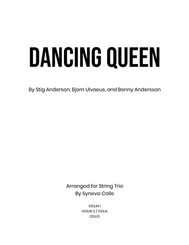 Dancing Queen (arr. Syneva Colle)