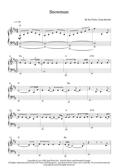 Snowman (arr. Fernanda Moura)