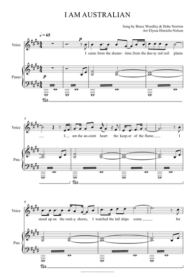 I Am Australian (arr. Elyssa Hinrichs-Nelson)