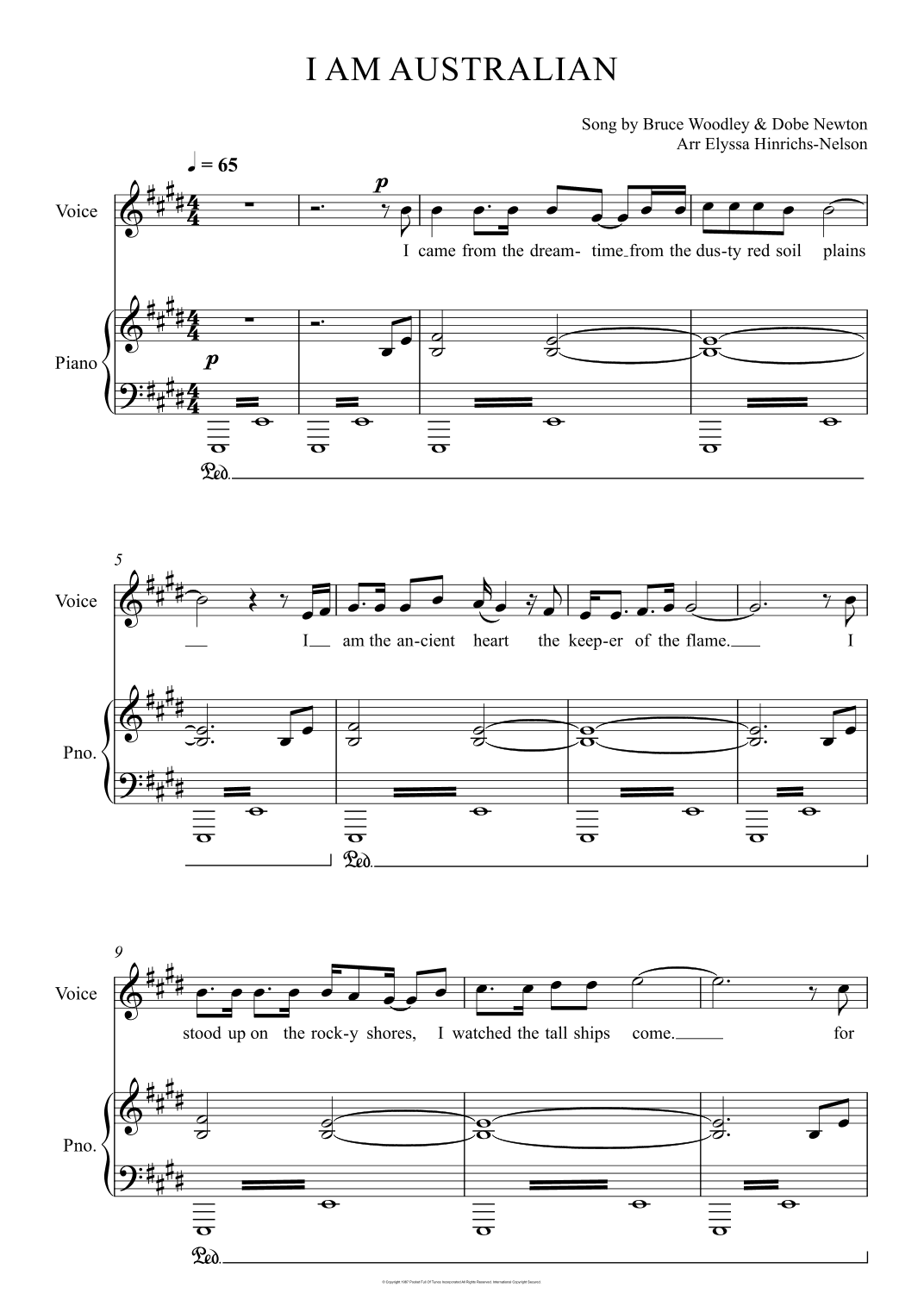 I Am Australian (arr. Elyssa Hinrichs-Nelson)