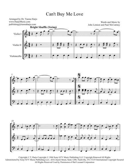 Can't Buy Me Love (arr. Tianna Heppner)