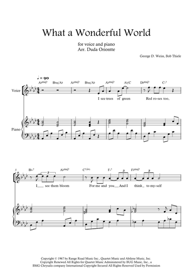 What A Wonderful World (arr. Duda Oriontte)