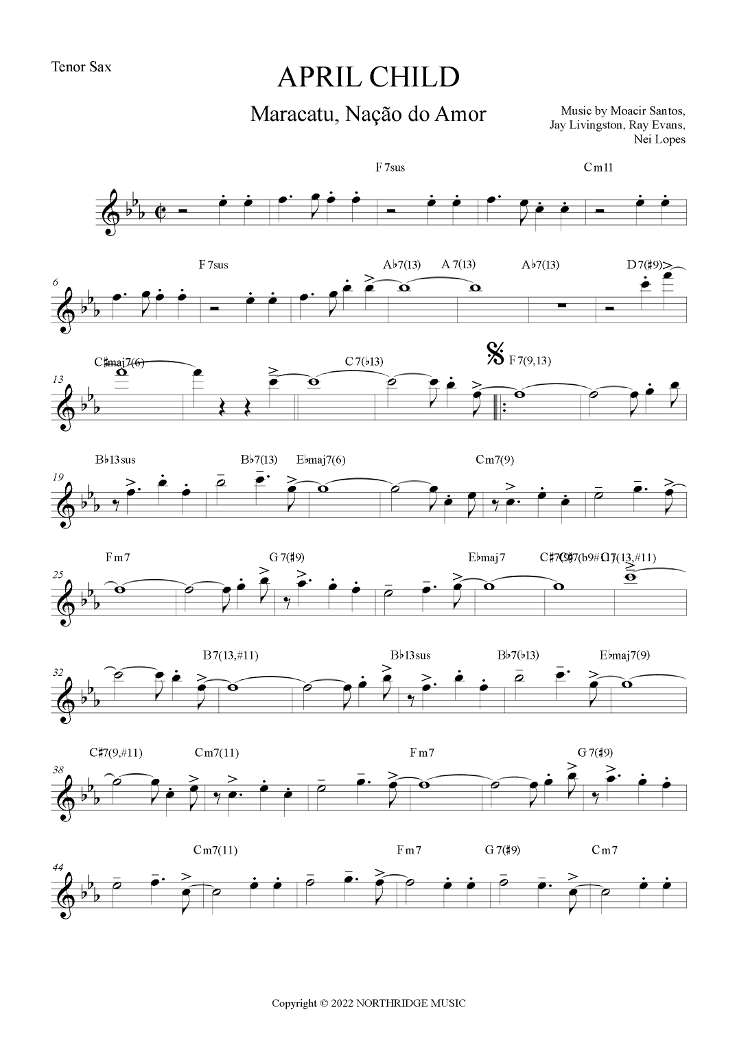 April Child (arr. The Sheet Music Library)