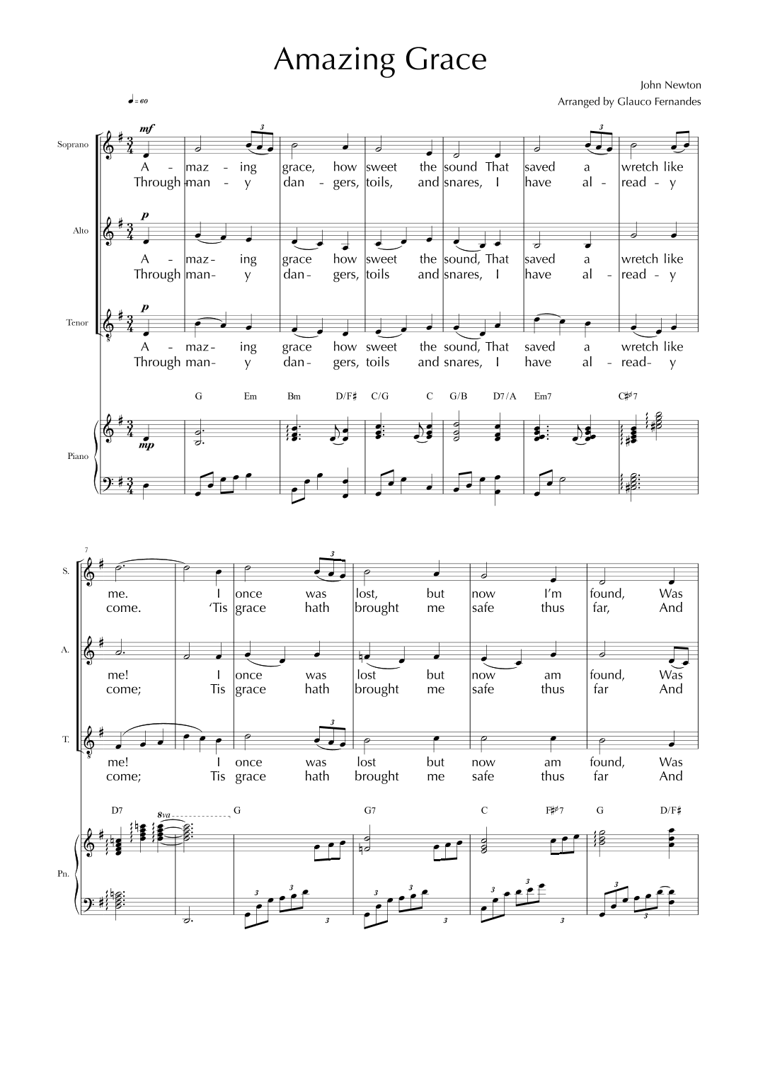 Amazing Grace (arr. Glauco Fernandes)