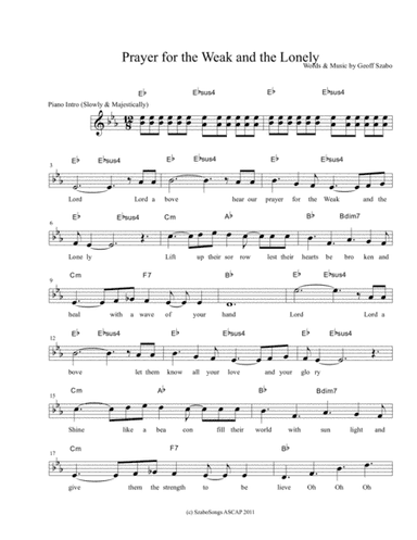 Prayer for The Weak and The Lonely