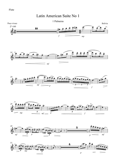Latin American Suite No. 1 (arr. Michael James REGAN)