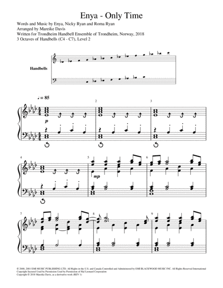 Only Time (arr. Mareike Davis)
