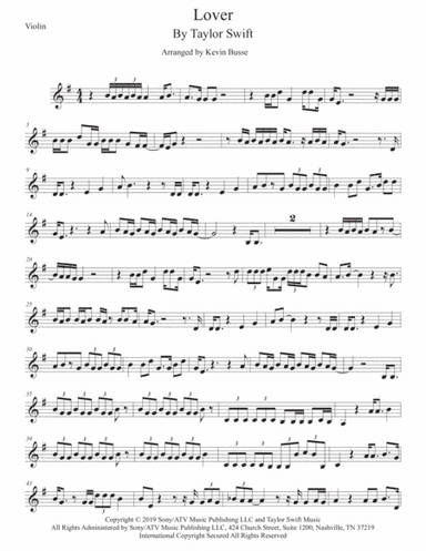Lover (arr. Kevin Busse)