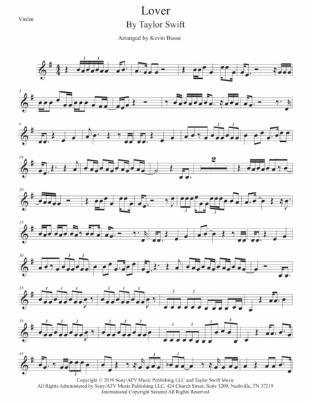 Lover (arr. Kevin Busse)