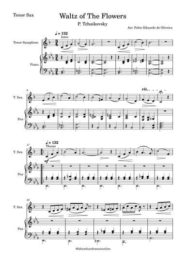Waltz Of The Flowers (Tchaikovsky) (arr. Fabio Eduardo de Oliveira)