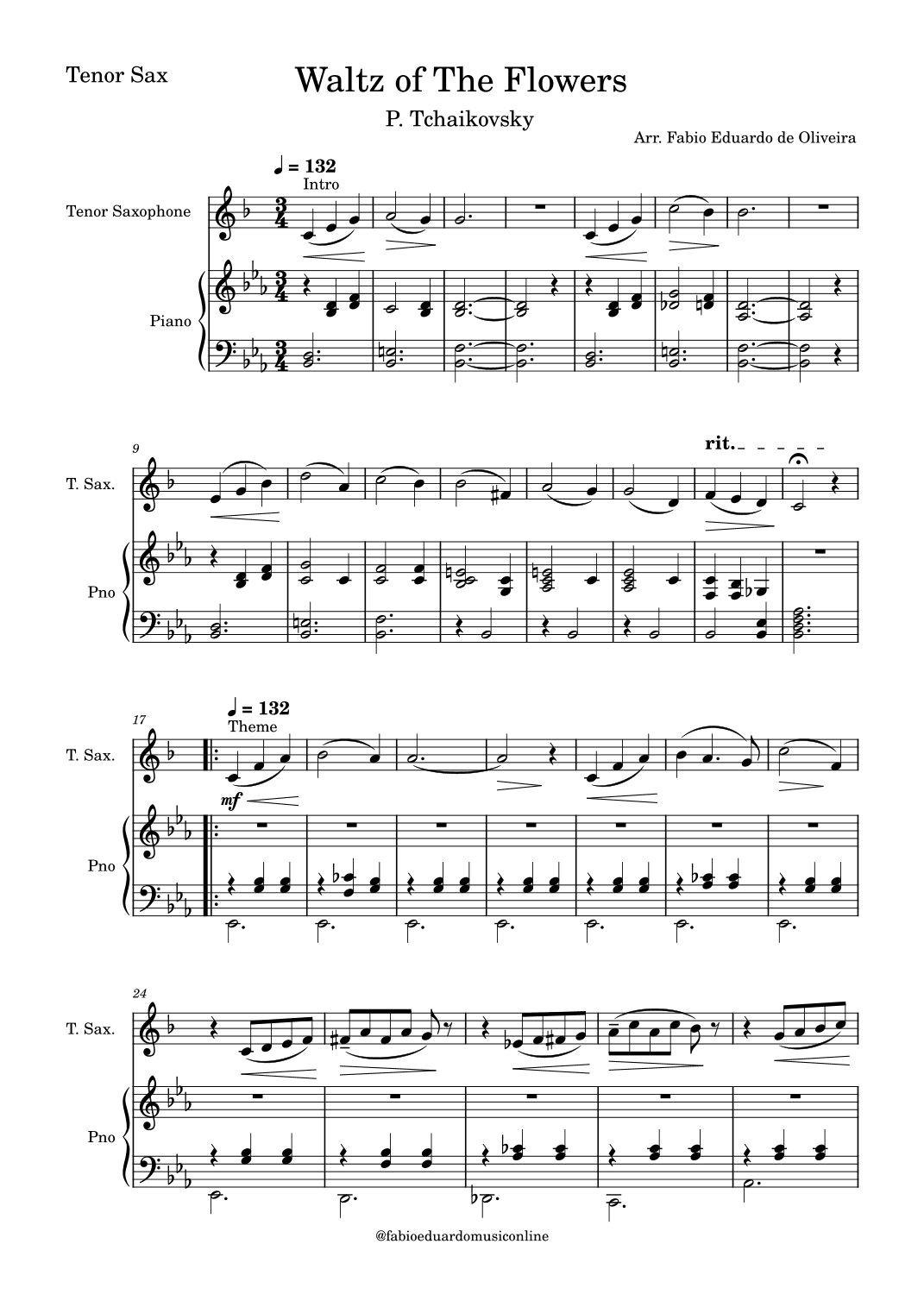 Waltz Of The Flowers (Tchaikovsky) (arr. Fabio Eduardo de Oliveira)