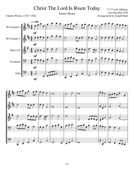 Christ The Lord Is Risen Today (arr. Joseph Pugh)