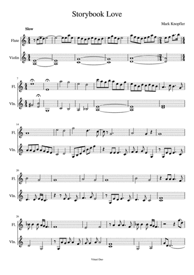 Once Upon A Time...storybook Love (arr. Nia Squirrell, Vittari Duo)