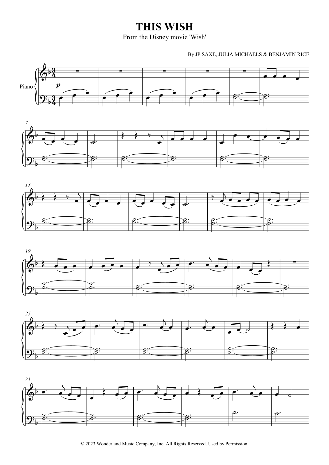 This Wish (arr. SCMusic)