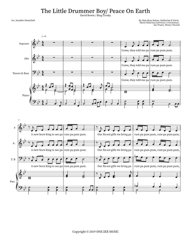 Little Drummer Boy/peace On Earth (arr. Jennifer Demicheli)