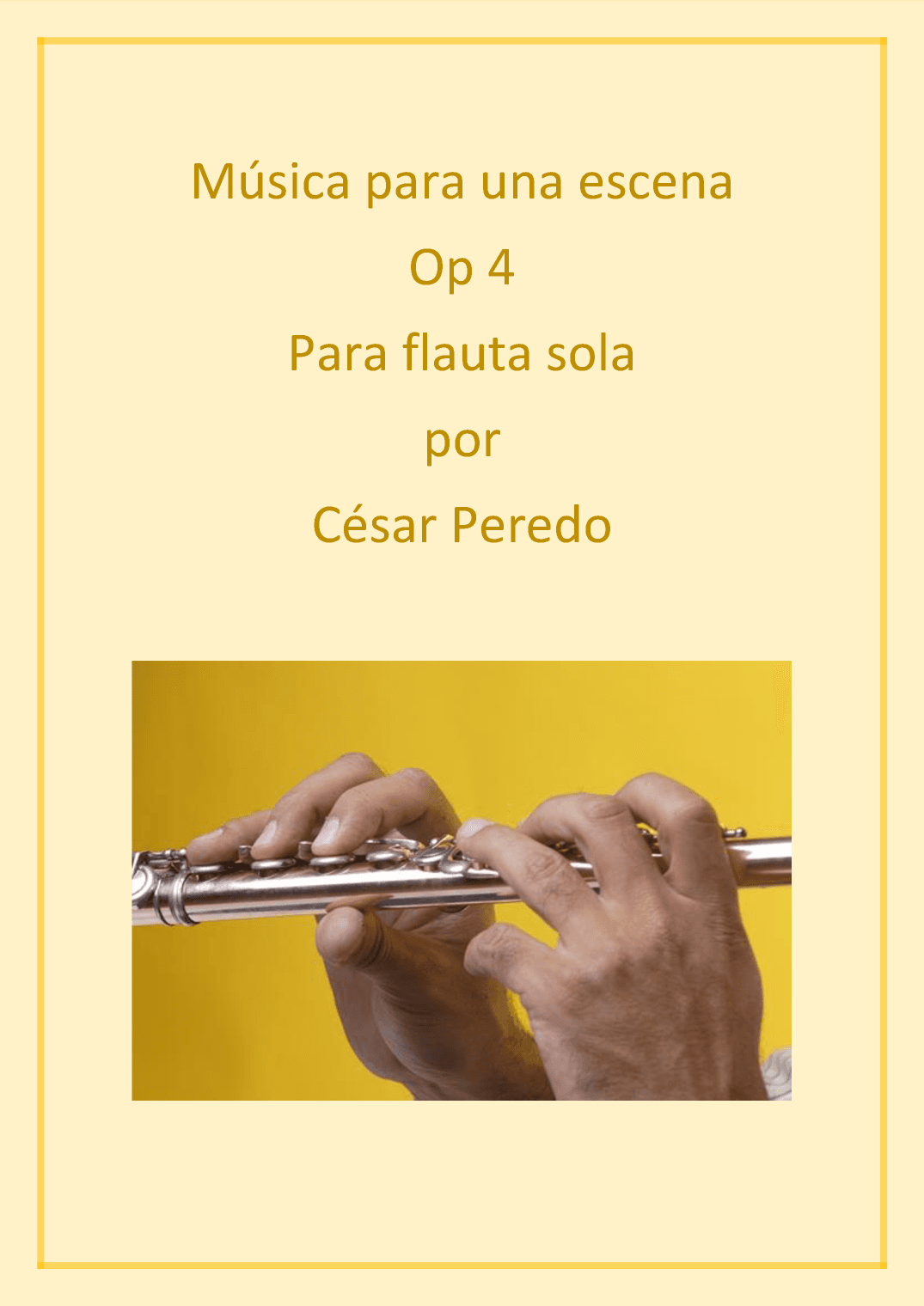 Musica para una escena para flauta sola Op 4