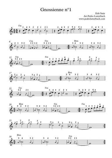Gnossienne nº1 (arr. Pedro Lutterbach)