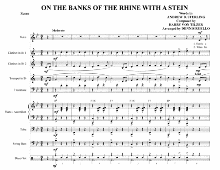 ON THE BANKS OF THE RHINE WITH A STEIN - GERMAN BAND - OKTOBERFEST (arr. Dennis Ruello)