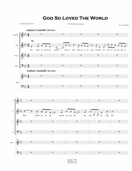 God So Loved the World