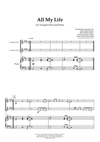 All My Life (arr. Henrique Oliveira)
