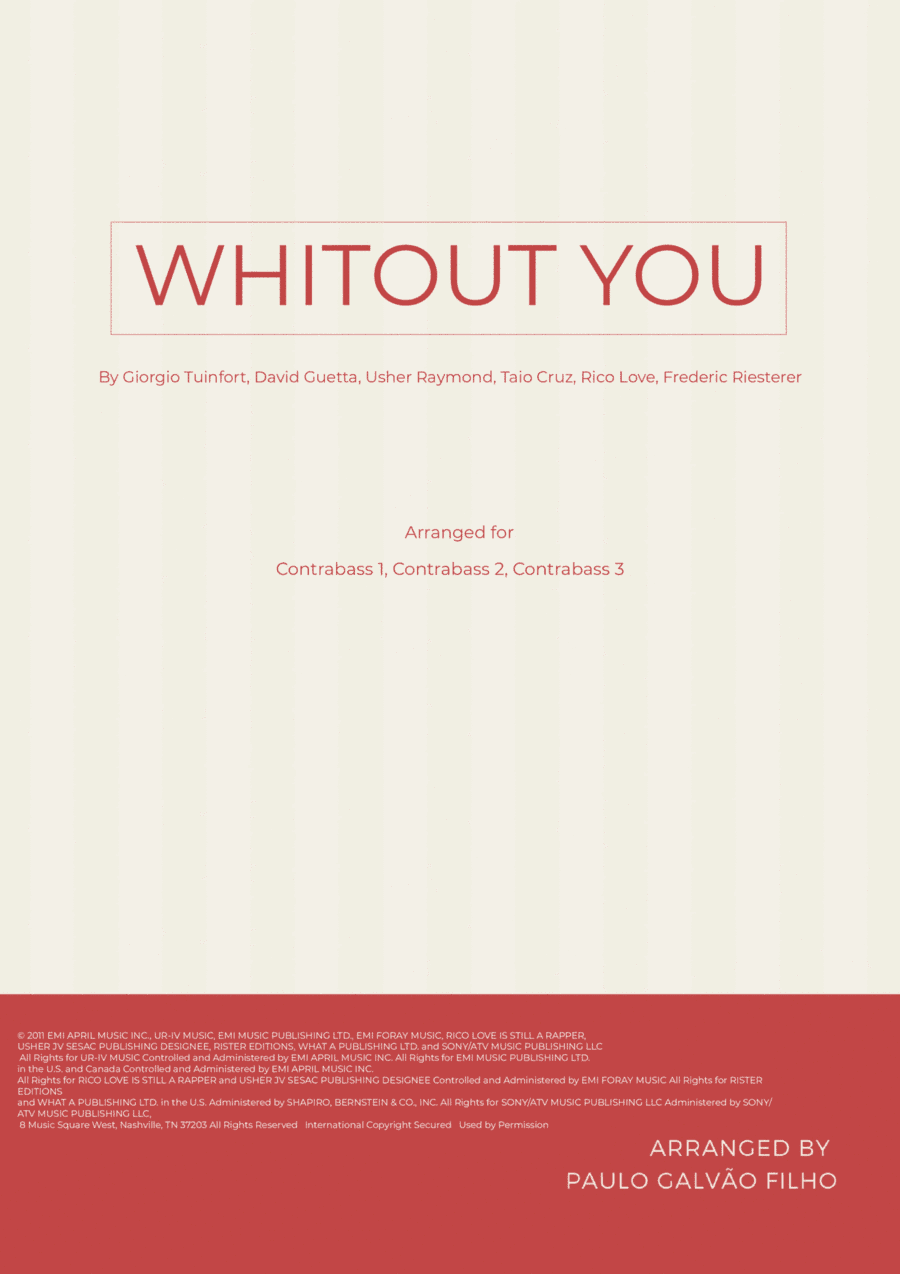 Without You (arr. Paulo Galvao Filho)