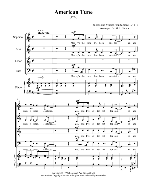 American Tune (arr. Scott S. Stewart)